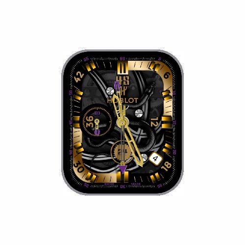 HUBLOT宇舶数字指针黑曼巴机械表盘