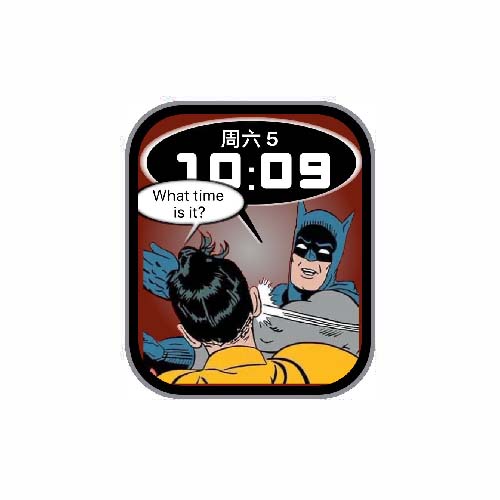 What time is it蝙蝠侠抽耳光数字表盘