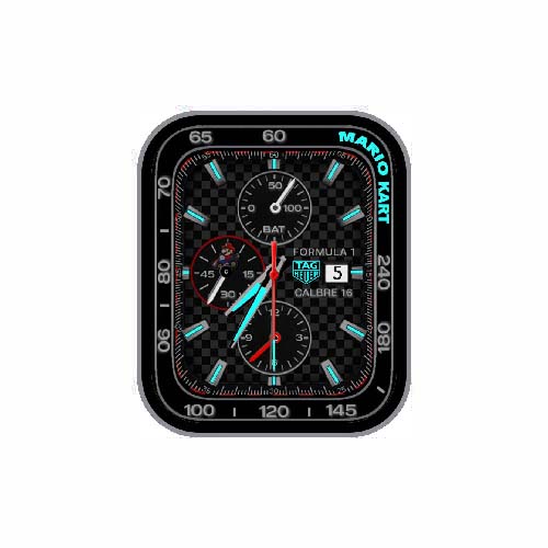 Tag Heuer泰格豪雅数字指针夜光表盘