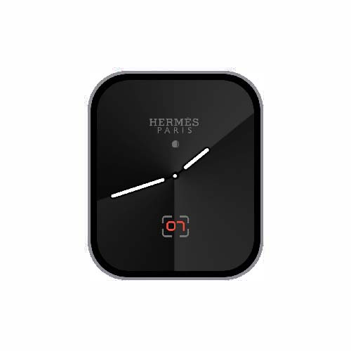 HERMES爱马仕简约数字指针表盘