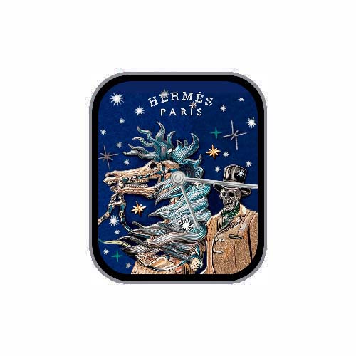 HERMES爱马仕骷髅头简约指针表盘