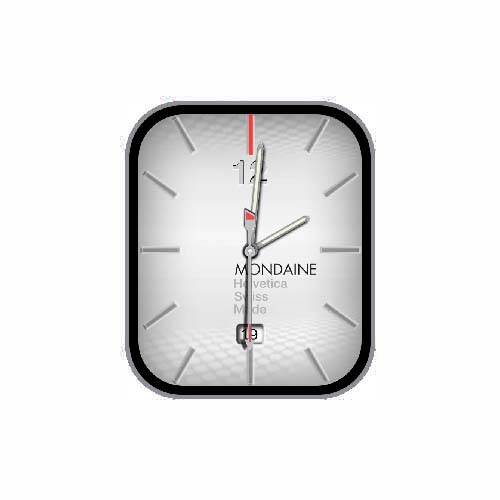 简约指针白色表盘