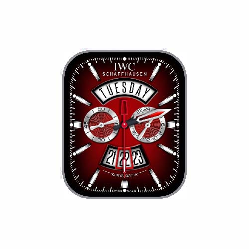 IWC万国数字指针红色表盘