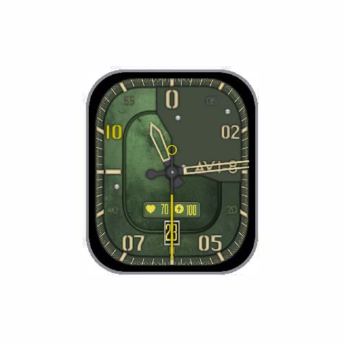 简约数字指针表盘