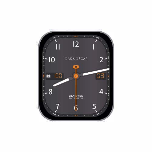 简约指针数字表盘