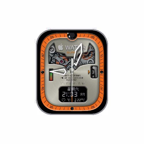 简约数字指针表盘