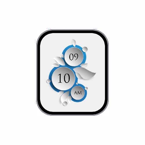 简约数字白色表盘