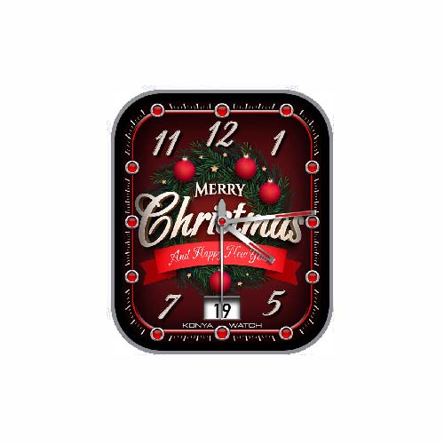圣诞季风数字指针表盘