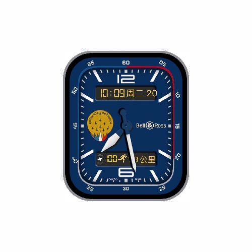 Bell&Ross柏莱士数字指针表盘