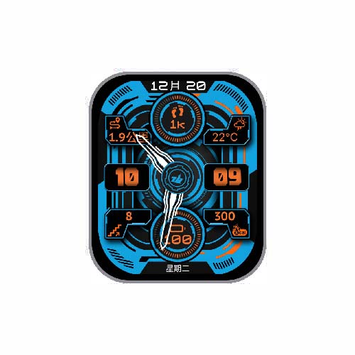 炫酷数字指针表盘