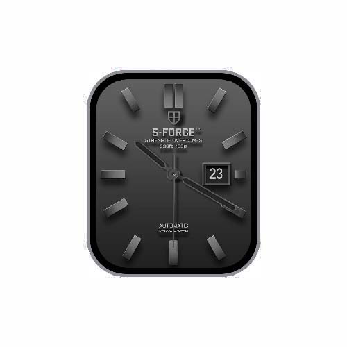 简约数字指针黑色表盘