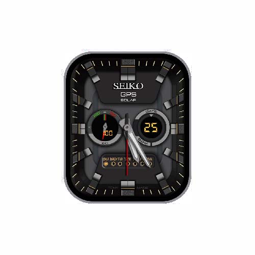 SEIKO精工数字指针表盘