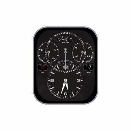 Glashutte格拉苏蒂数字指针表盘