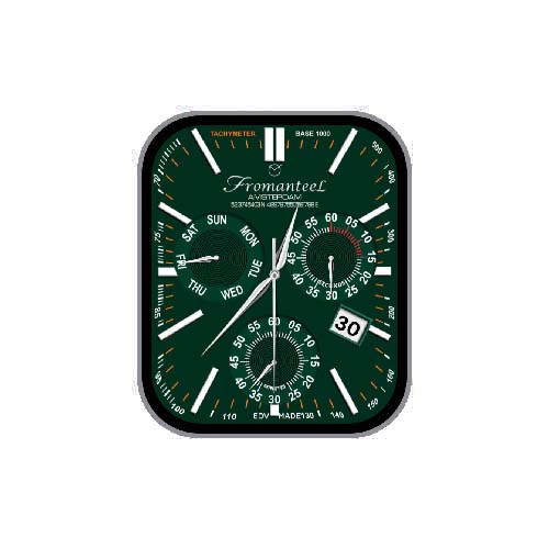 Fromanteel数字指针绿色表盘