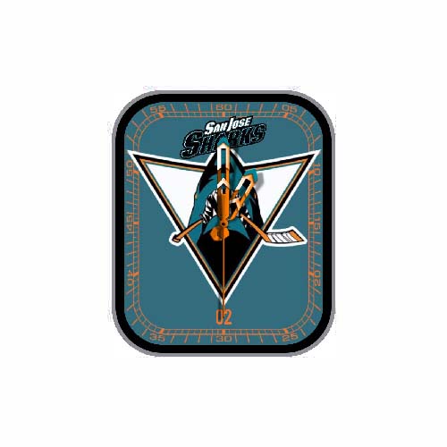 鲨鱼图案简约指针表盘