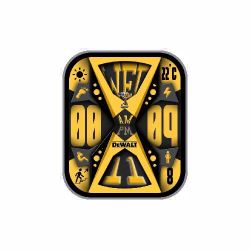 数字天气运动表盘