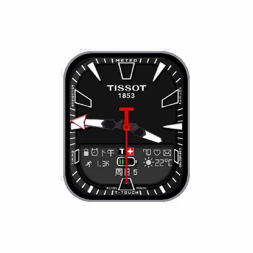 TISSOT天梭数字指针表盘
