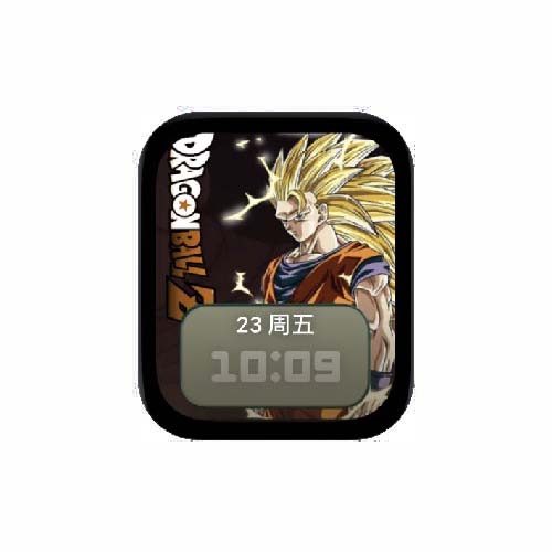 七龙珠超级赛亚人数字人像表盘