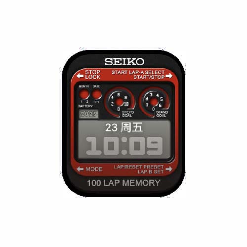 SEIKO精工数字人像表盘