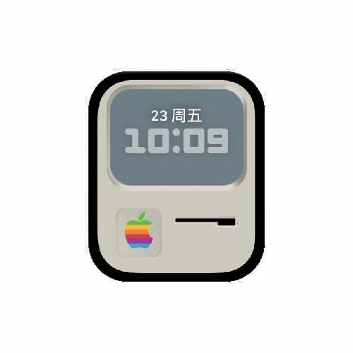 麦金塔数字人像表盘