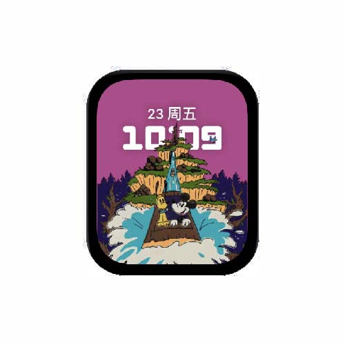 迪士尼米奇数字人像表盘