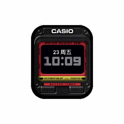 CASIO卡西欧数字人像原生表盘