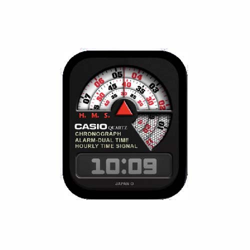 CASIO卡西欧数字人像表盘