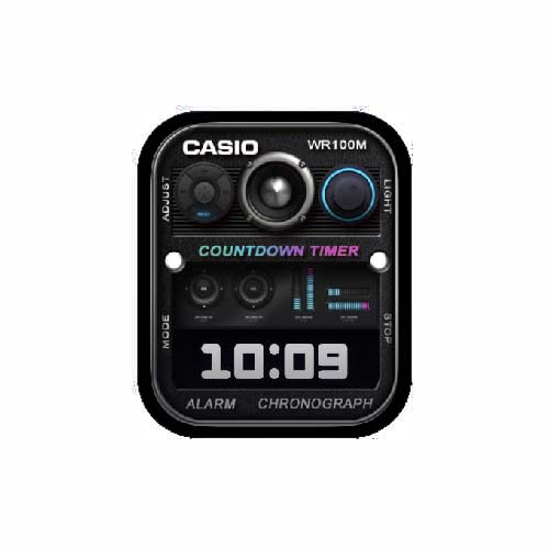 CASIO卡西欧数字人像表盘