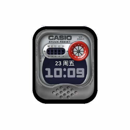 CASIO卡西欧数字人像表盘