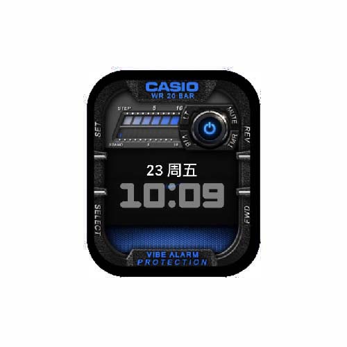 CASIO卡西欧数字人像表盘