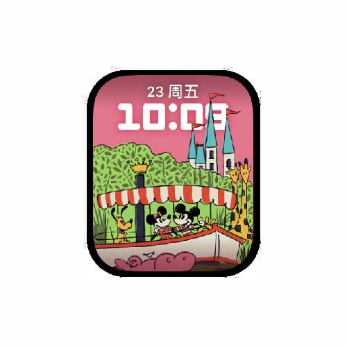 迪士尼米奇数字人像原生表盘