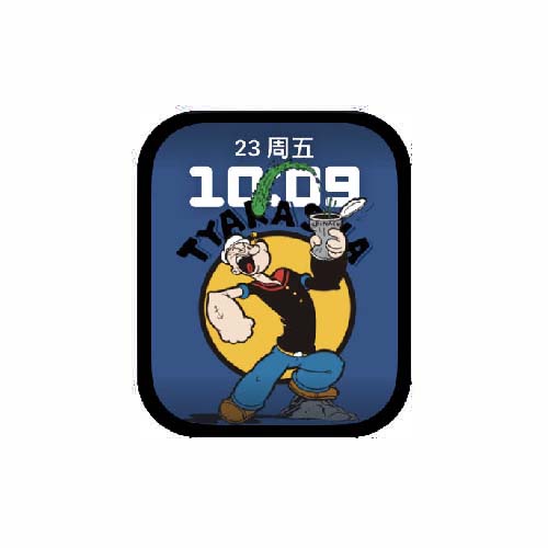 大力水手数字原生人像表盘