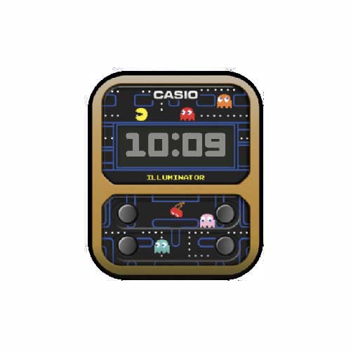 CASIO卡西欧吃豆人数字人像原生表盘