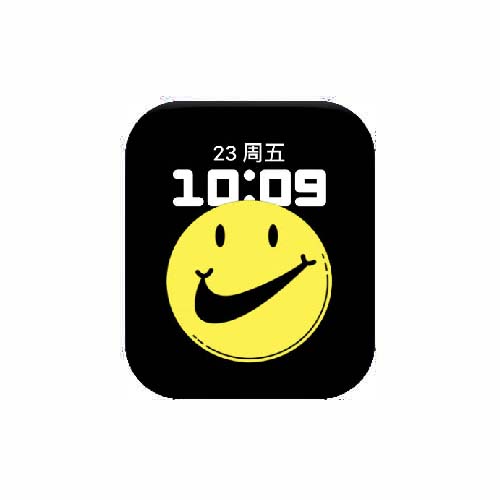 NIKE耐克笑脸数字人像原生表盘