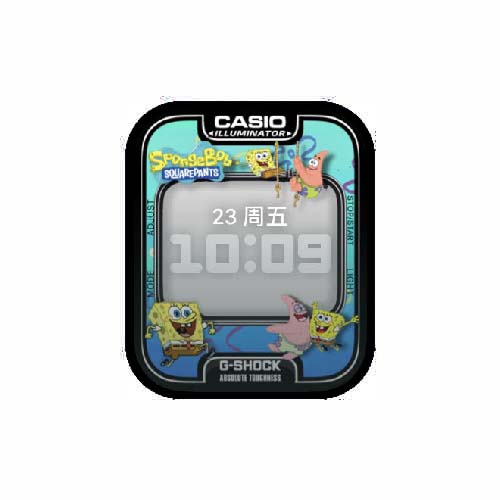 海绵宝宝派大星卡西欧数字人像表盘