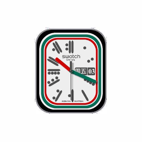 SWATCH斯沃琪数字指针表盘