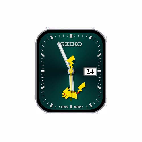 SEIKO精工皮卡丘数字指针表盘