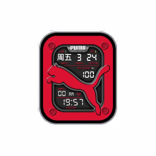 PUMA彪马数字运动表盘