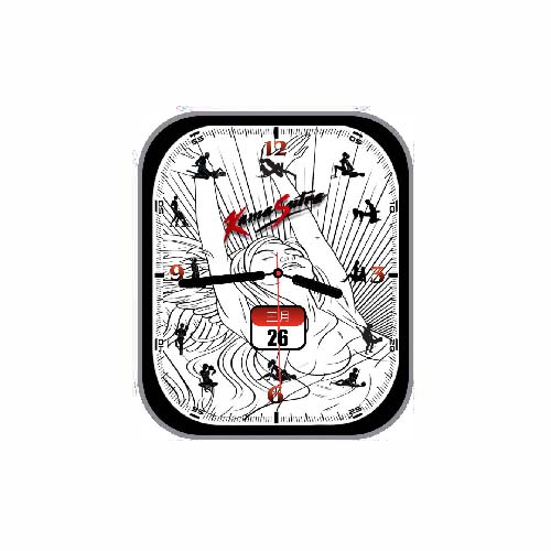 简约数字指针表盘