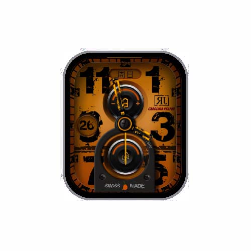 简约数字指针表盘