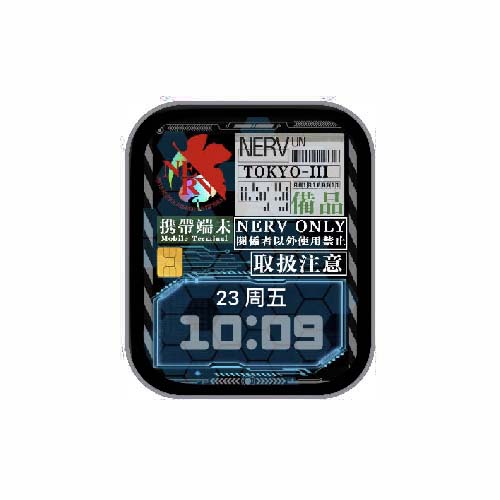 EVA数字人像原生表盘