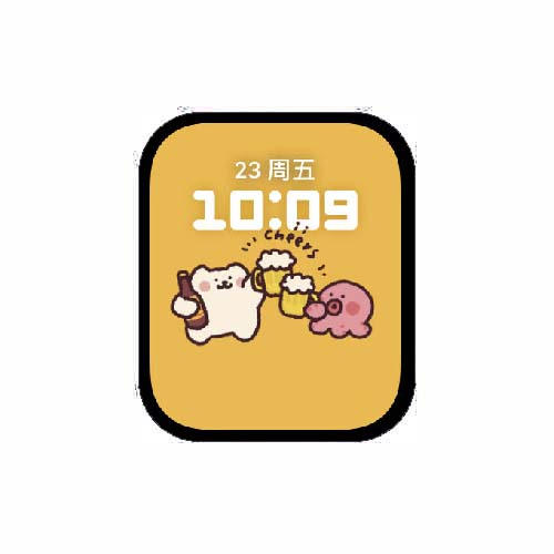 cheers干杯数字人像原生表盘