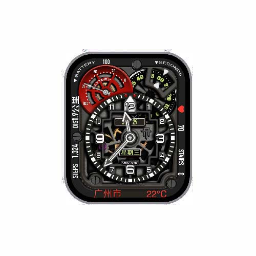 数字指针机械表盘