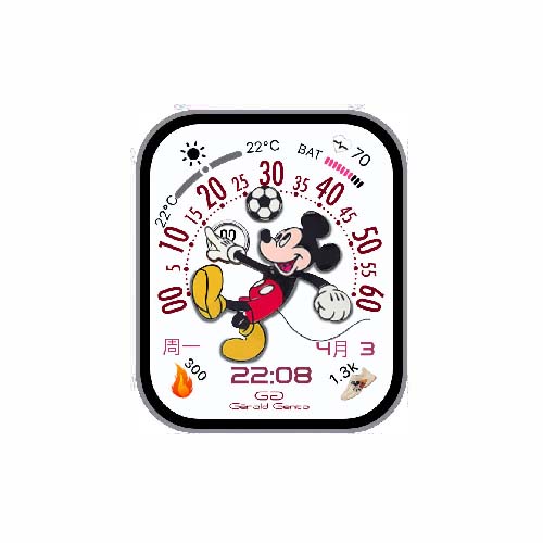 迪士尼米奇数字运动表盘