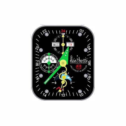 数字指针黑色表盘