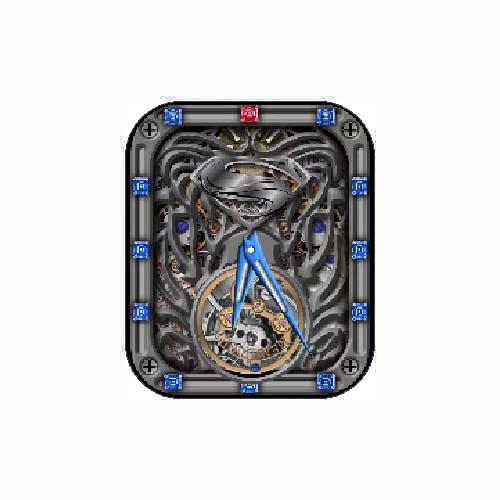 超人符号数字指针机械表盘