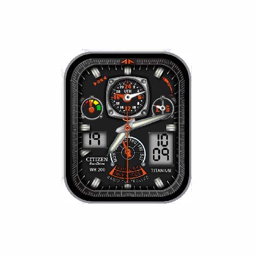 CITIZEN西铁城数字指针表盘