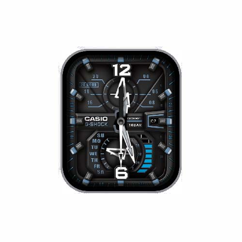 CASIO卡西欧数字指针表盘