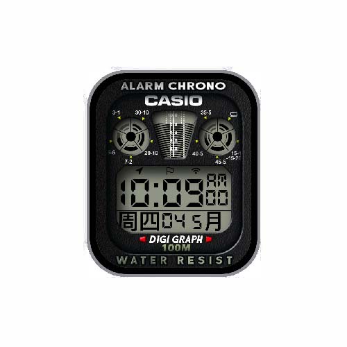 CASIO卡西欧数字运动表盘