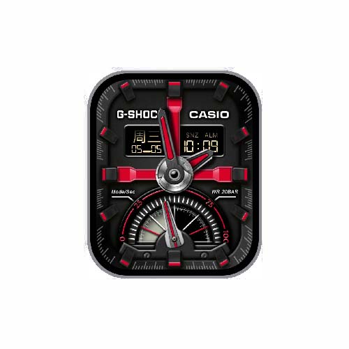 CASIO卡西欧数字指针运动表盘